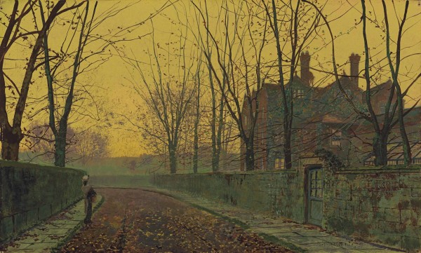 An Autumnal Glow by John Atkinson Grimshaw